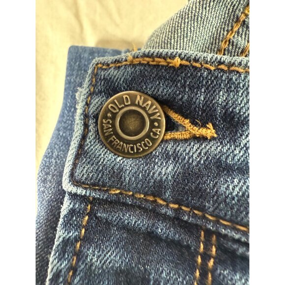 Old Navy Womens Medium Blue Regular Fit Denim Jeans Size 14 Standard Durable Cot - Picture 3 of 4